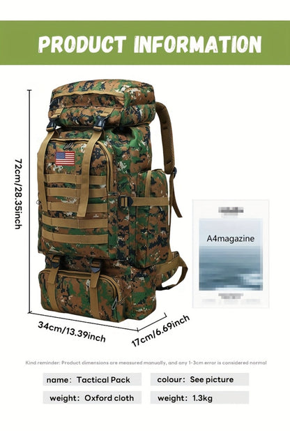1pc High Quality Outdoor Backpack for Camping and Hiking Travel Backpack Mens Backpacks -Great Gift Idea