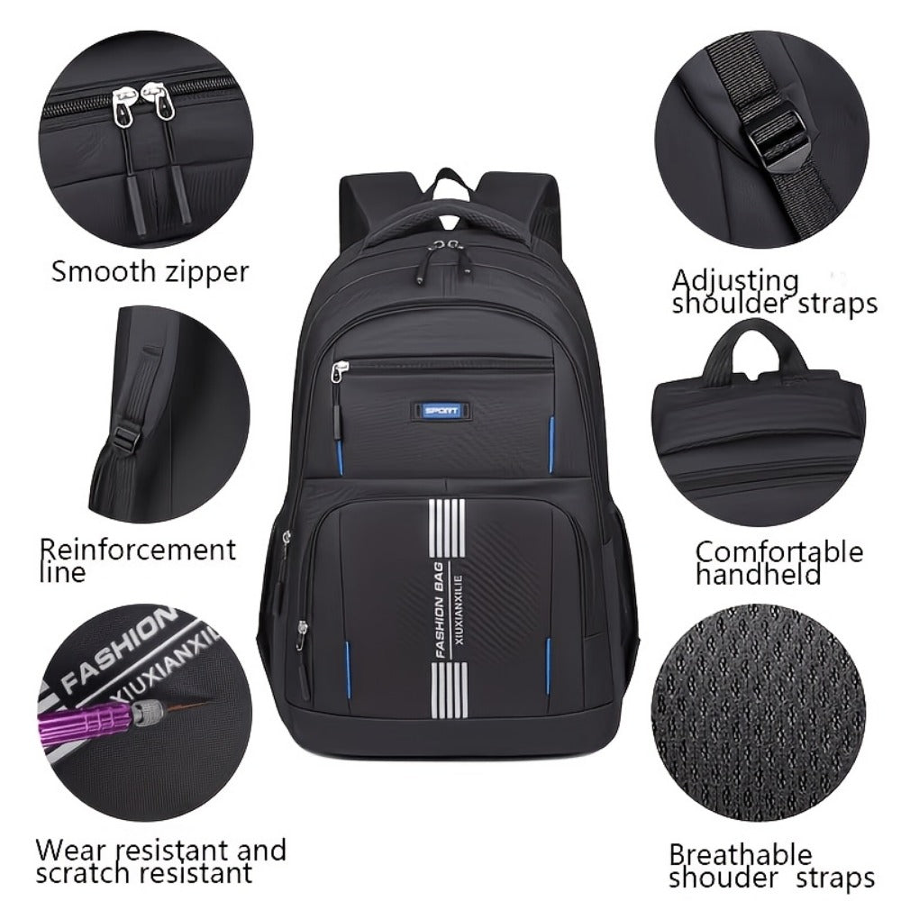 Laptop Backpack – 3-Piece, Large Capacity, for Travel & Work | Bag Vero – detail view 11