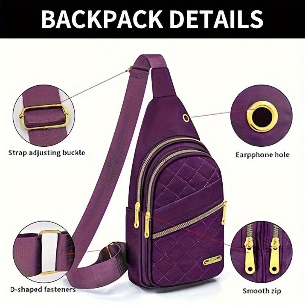 Backpack for Women – Nylon, Lightweight, Compact, for Travel | Bag Vero – detail view 15