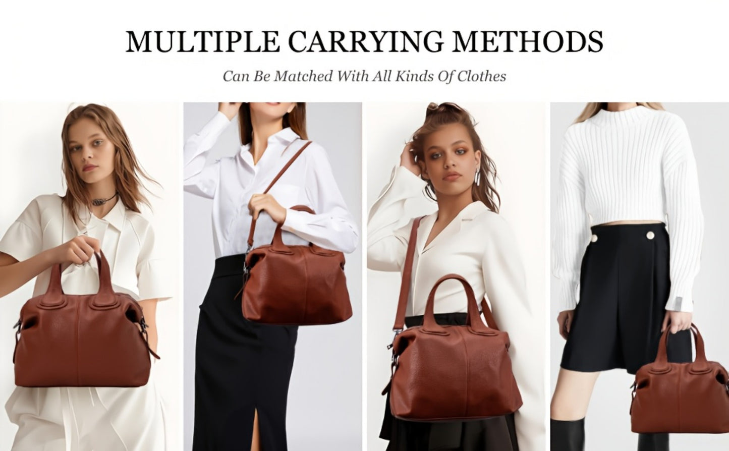 Tote Bag for Women – PU Leather, for Travel & Work | Bag Vero – detail view 28