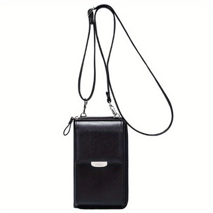 [Stylish Crossbody Bag] Stylish Soft Crossbody Phone Bag - Van Gogh Starry Sky Pattern, Compact One-Shoulder Design with Adjustable Strap, Zippered Coin Pocket And Card Slots - Everyday Accessory, Dailygift for Her, Minimalist Crossbody, Phone Purse
