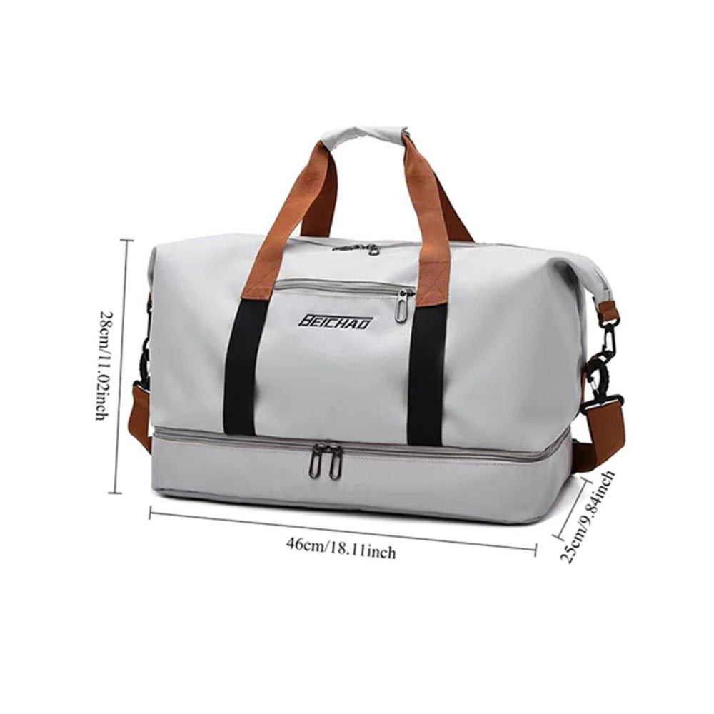 Spacious Tote Bag Designed for Travel And Fitness, Perfect for Both Short And for long Journeys. Versatile As a Casual Shoulder Or Crossbody Bag, It Makes an Excellent Gift for Friends