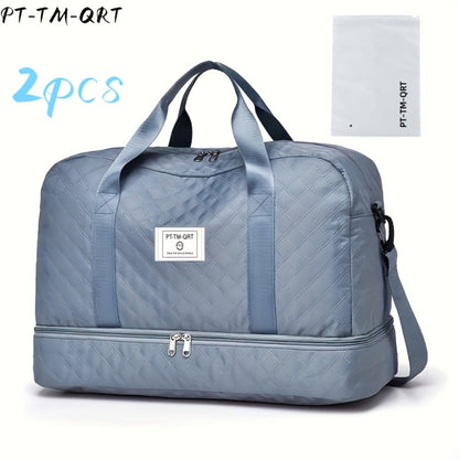 Fashionable Travel Bag, Large-Capacity Practical Handbag, Made of Durable And Wear-Resistant Fabric, Suitable for Travel And Gym, Stylish, Versatile, Lightweight, And Easy to Store