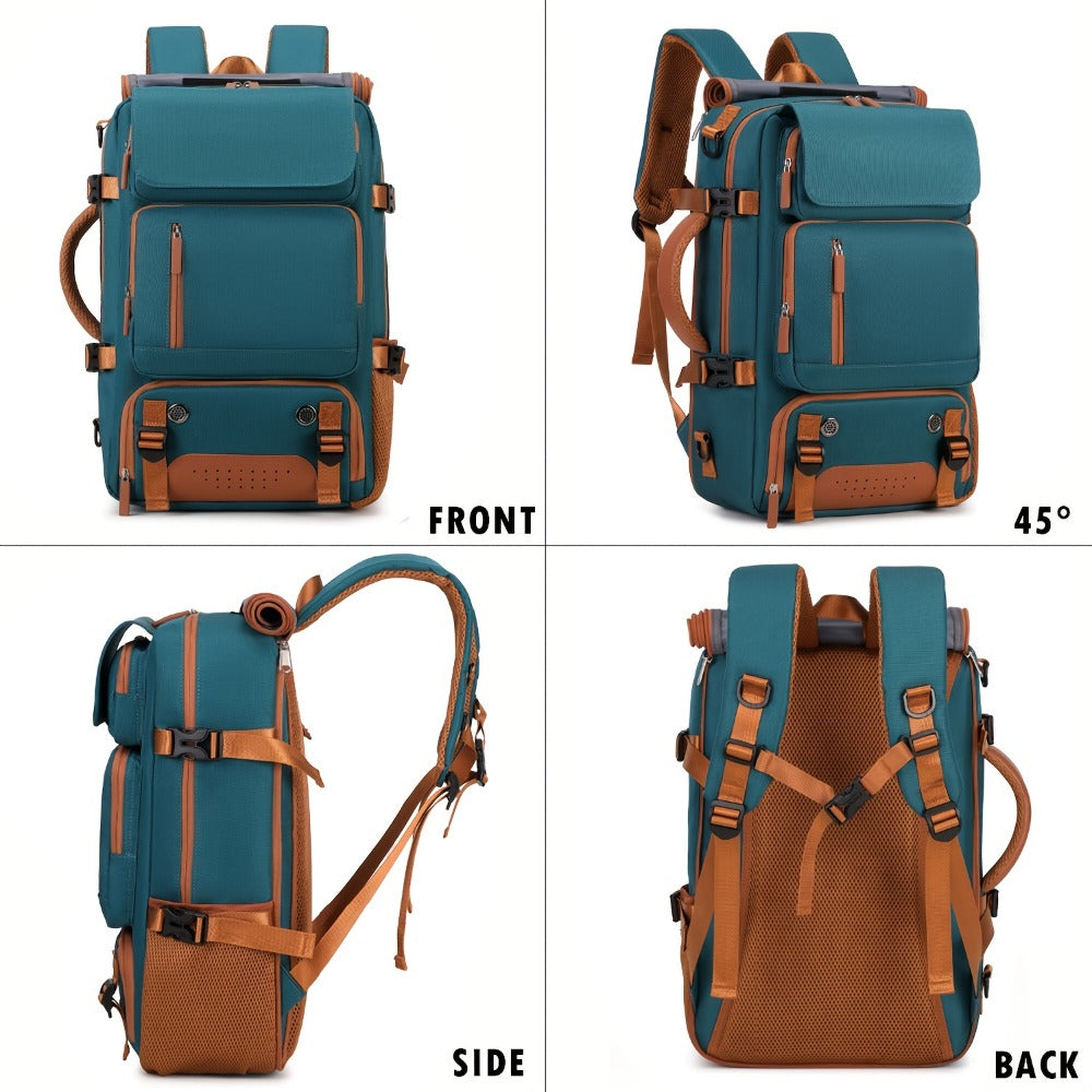 Laptop Backpack – 9-Pocket, 45L, Trolley Sleeve, for Travel | Bag Vero – detail view 3