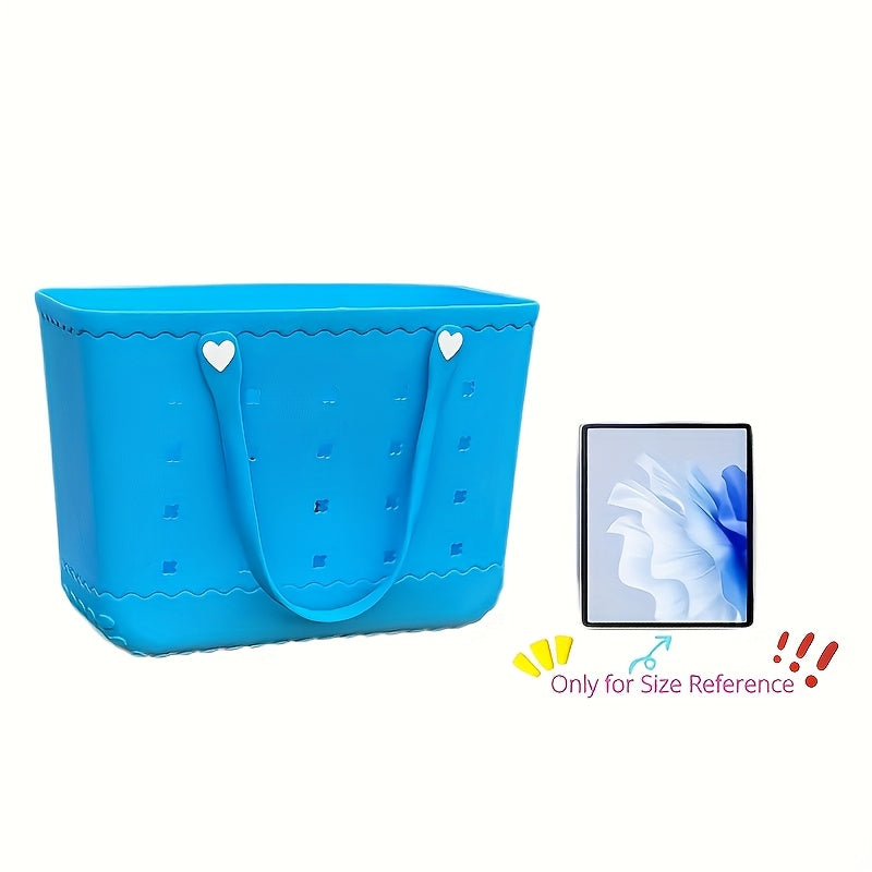 2026 New Large Capacity EVA Beach Bag, Rubber Tote Bag, Travel Bag, Easy To Organize - Easy To Clean, Sturdy And Durable | Perfect For Shopping, Travel, Parties And Outdoor Activities | Great For The Beach, Holiday Trips, And As A Gift For Family