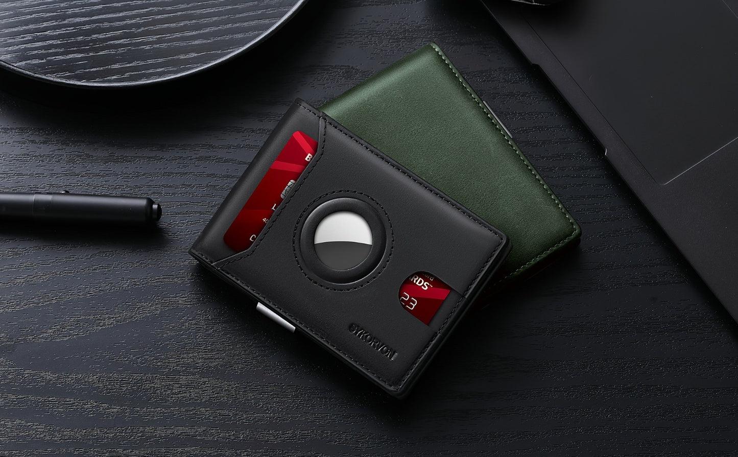 AirTag Wallet for Mens, RFID Blocking Wallet with Money Clip Credit Card Holder Bifold Wallet with Elegant Packaging, Sentimental Wallet Gift for Dad