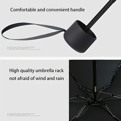 Small Sun Umbrella, Travel Umbrella, Compact Ultra Lightweight Portable Waterproof Folding Umbrella With 6 Reinforced Ribs For Enhanced Sunlight And UV Protection, Suitable For Both Sunny And Rainy Days With Casual, Minimalist And Stylish Design.
