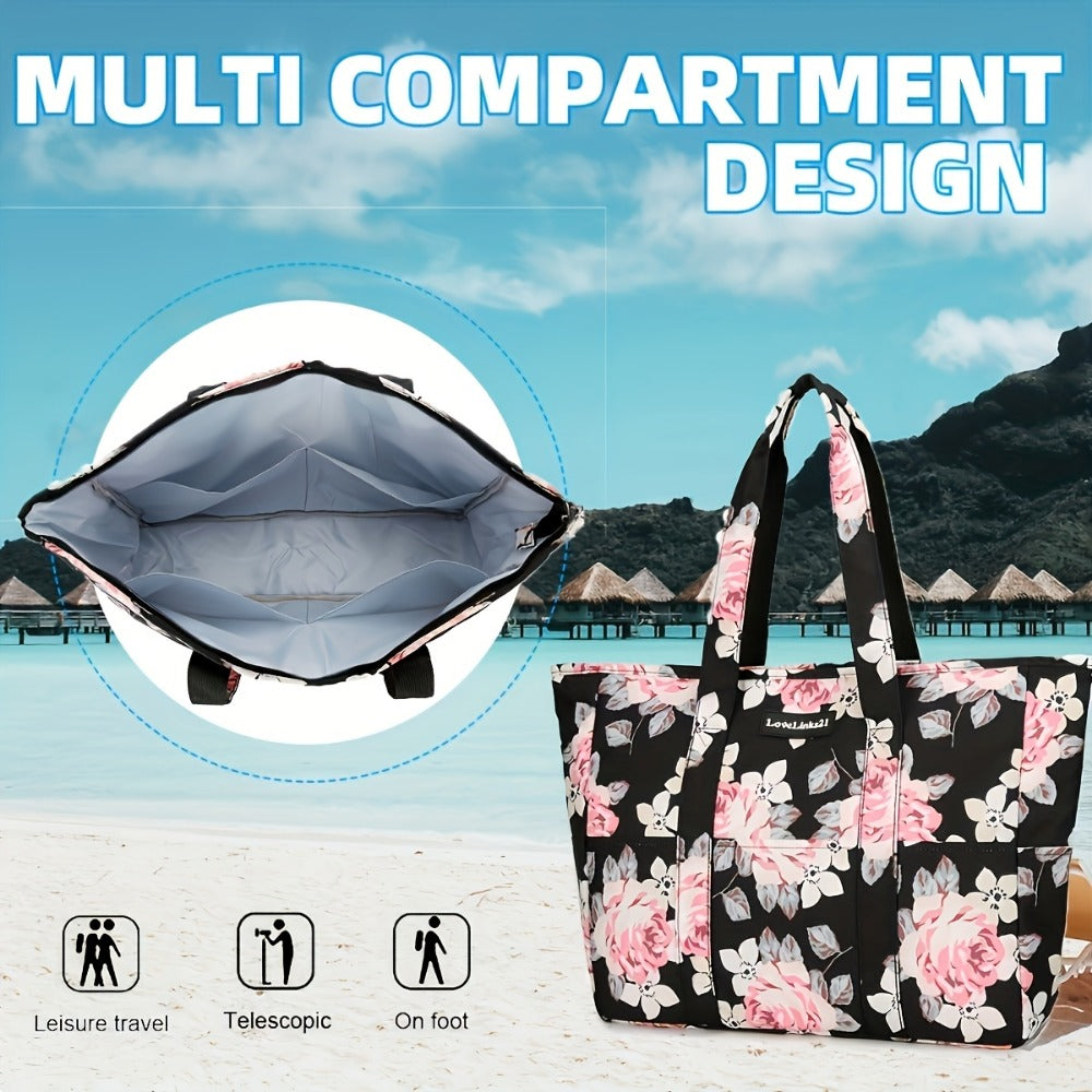 Gym Duffel Bag – for Travel, Sandproof Beach Large Zipper Pool | Bag Vero – detail view 17