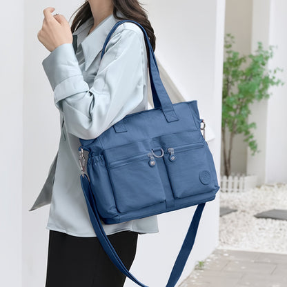 New Style Casual Large Capacity Messenger Bag Commuter Shoulder Bag School Season Student Backpack Fashionable And Versatile, Travel Bag, Work Bag, Bags, Messenger Bag, Adjustable Strap, Casual Commuter Handbag, Simple Classic Casual Shoulder Bag