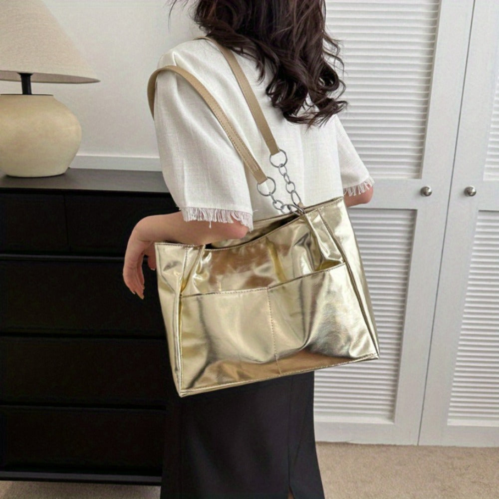 Fashion Large Capacity Tote Bag for Women Stylish Shoulder Handbag Perfect for Office Commute And Daily Use