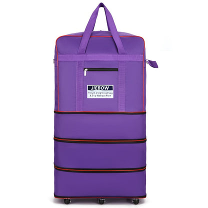 Wheeled Travel Bag with Large Capacity And 6 Universal Wheels, A Rolling Luggage Carry Bag And Foldable Expandable Travel Bag. Suitable for Travel, Business Trips, And Clothing Storage, Ideal for Relocation, Storage, And Studying Abroad.