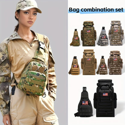 Men's Women's Hiking Backpack for Camping Backpack Rucksack Days Assault Pack for Climbing