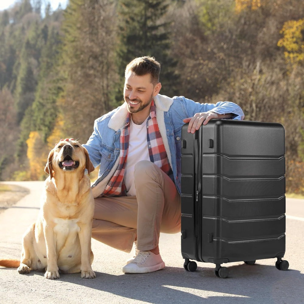 20/24/28 Inch Carry On Luggage - Hard Shell ABS Suitcase With Double Spinner Wheels, Lightweight Expandable Rolling Luggage With TSA Lock - For Travel - Suitable for Business & Leisure - Ideal Gift for Frequent Travelers