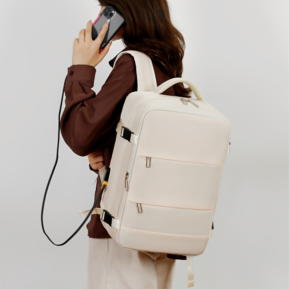 CuteCity Travel Backpack, Unisex Large Capacity Casual Backpack, Stylish And Versatile Multi Compartment Laptop Bag, Men's Business Travel Backpack, Outdoor Portable Multifunctional Multi Pocket Office Commuting Backpack