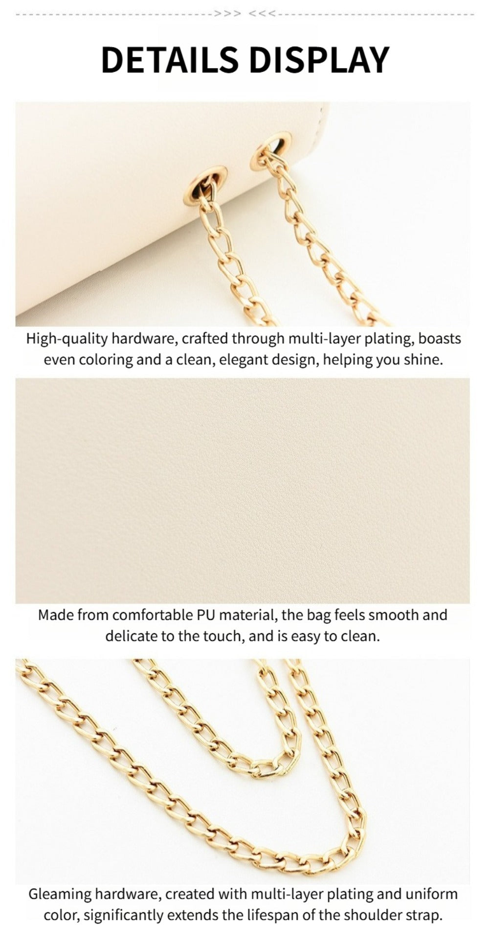 Crossbody Bag for Women – for Everyday Use, Sequin Chain Korean Style Luxury | Bag Vero – detail view 21