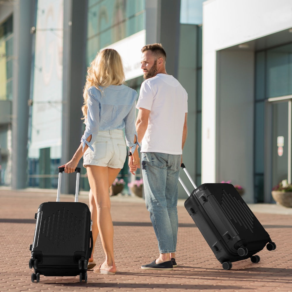 3pcs 20/ 24/ 28-Inch Durable Hard Shell Luggage Set with 360° Spinner Wheels & TSA Lock - Lightweight Large Capacity Suitcases, Corner Protectors, Multi-Size Travel Luggage
