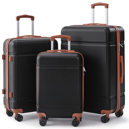 Luggage with Spinner Wheels, ABS Hardshell Suitcase, 20 Inch Carry On, 24 Inch Medium & 28 Inch Checked Suitcase Or 3pcs Luggage Set (20/24/28)