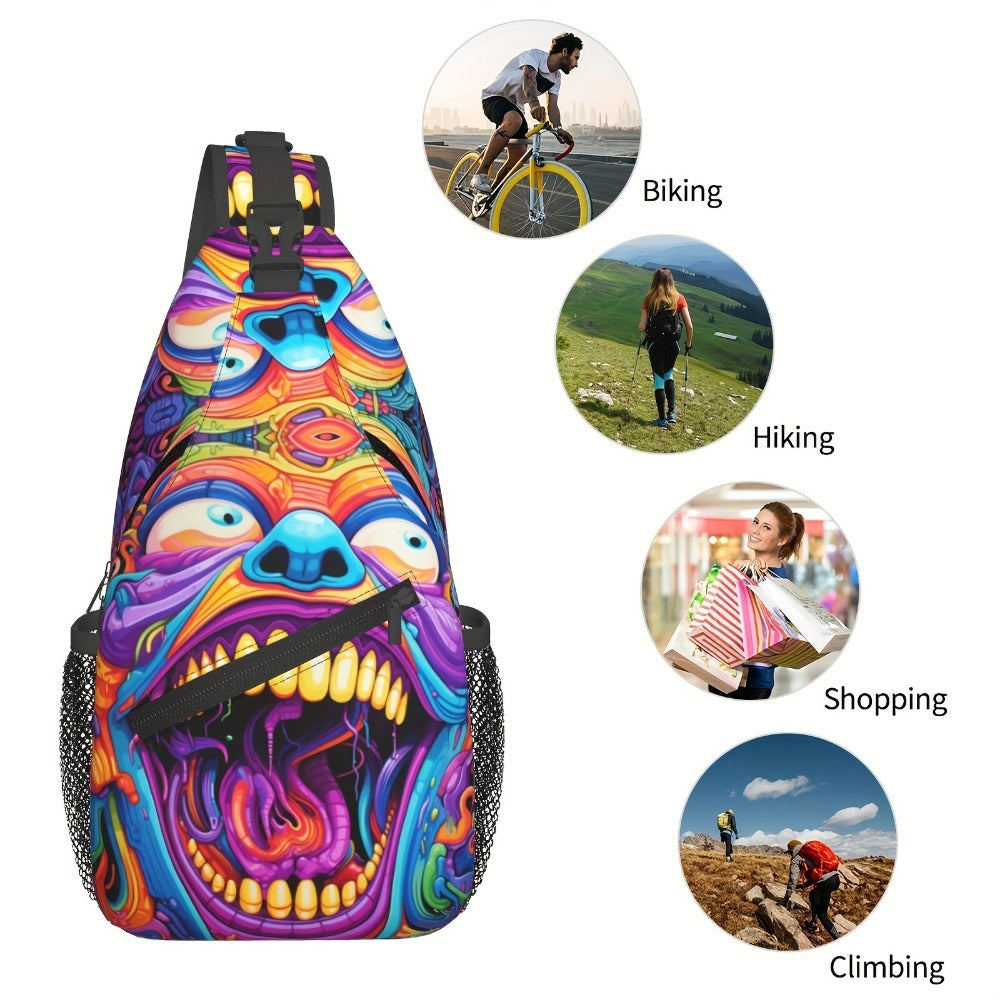 Sling Bag – Polyester, Large Capacity, Waterproof, for Travel & School | Bag Vero – detail view 4