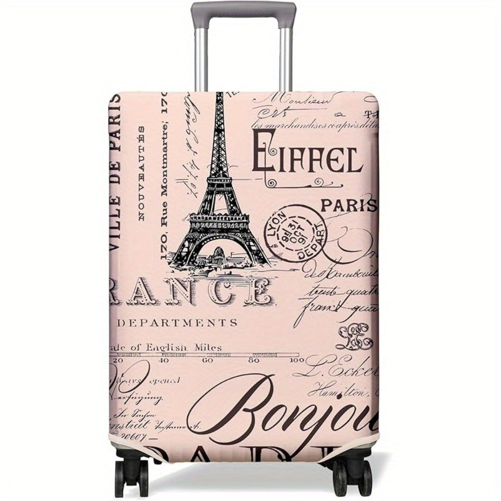 Travel Luggage Cover Suitcase Protector Fits 18-32 Inch Luggage Wheel Covers Patterned Travel Related Items Flower Luggage Protector Elastic Luggage Anti-Scratch S-XL Suitcase Cover M