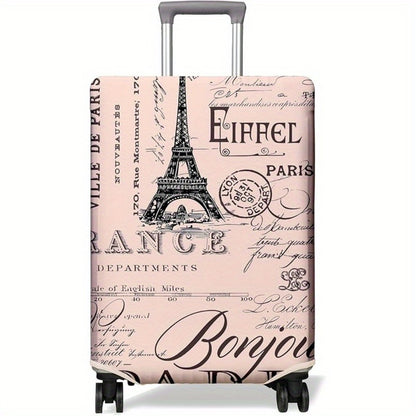 Travel Luggage Cover Suitcase Protector Fits 18-32 Inch Luggage Wheel Covers Patterned Travel Related Items Flower Luggage Protector Elastic Luggage Anti-Scratch S-XL Suitcase Cover M