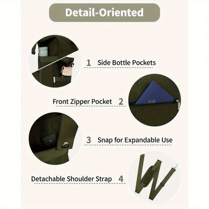 Large Travel Duffle Bag Compatible for Business Trips, Gym & Airplane Carry-On with Wet/Dry Shoe Compartment, Laptop Pocket & Detachable Strap - Heavy-Duty Gym Bag,, Shoe Section & Tech Pocket Organization