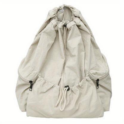 Large Capacity Drawstring Multi-Pocket Backpack for Men And Women, Lightweight Folding Suitable for Shopping, Travel, Picnic