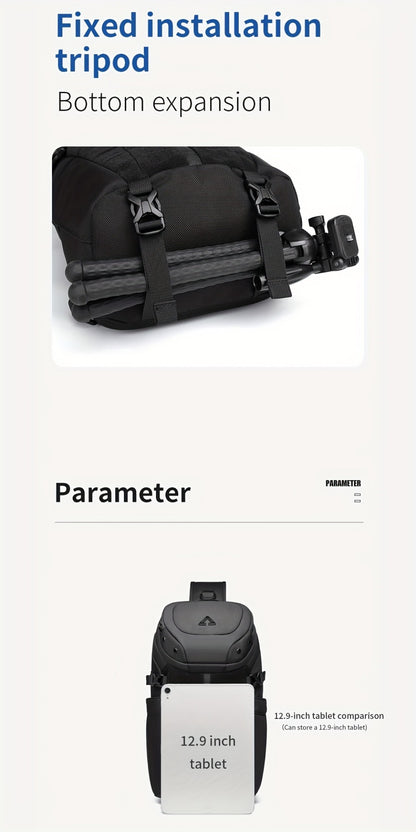 [Stylish Crossbody Bag] Resilver Men's Large Capacity Chest Bag, a Stylish Crossbody Bag Designed for Short Trips, Perfect for Men As a Fashionable Sling Or Shoulder Bag
