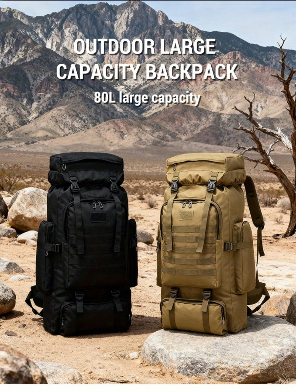Backpack for Women – 80L, Adjustable Strap, for Travel | Bag Vero – detail view 21