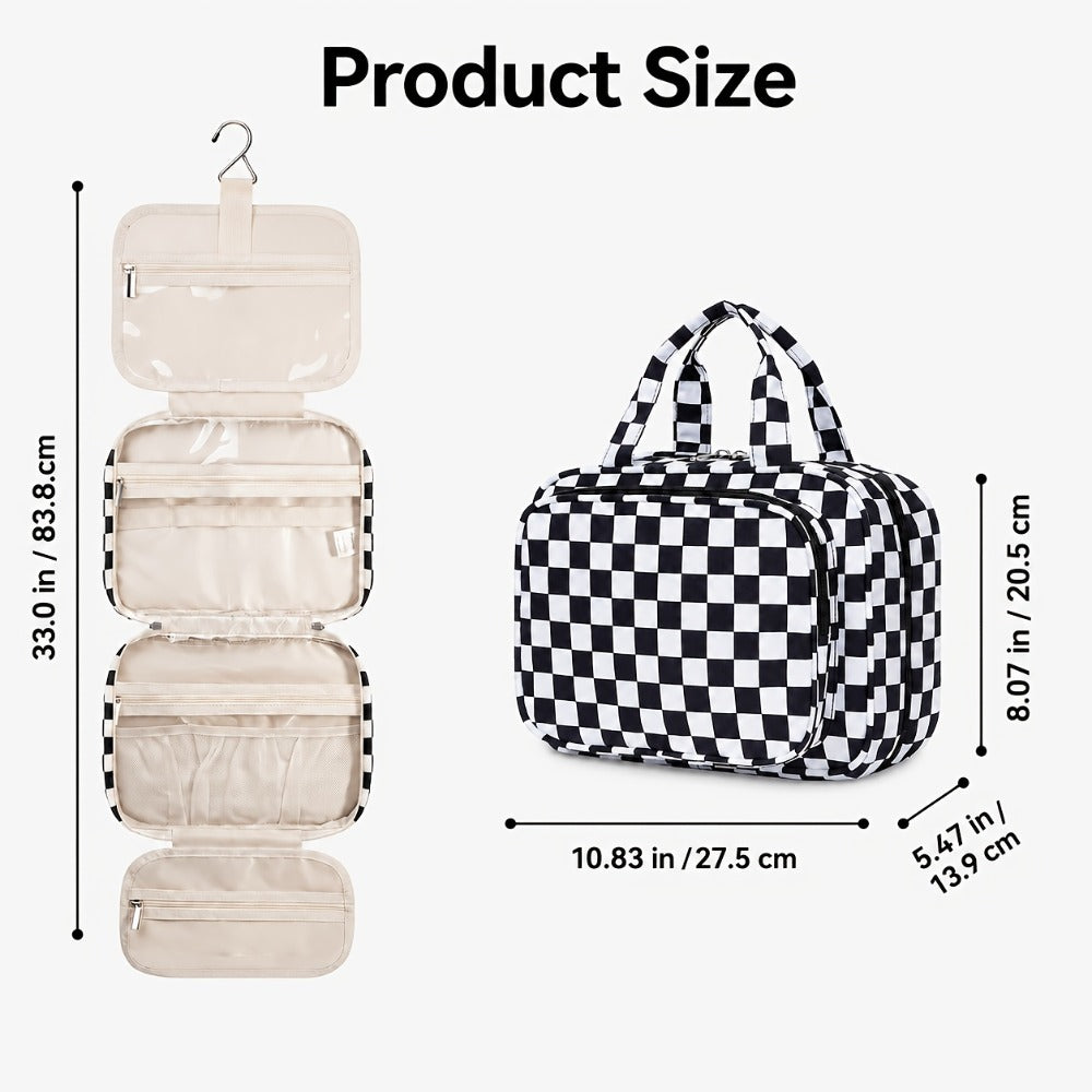 Hanging Toiletry Bag Travel Kit for Men And Women Travel Cosmetic Organizer with More Interior Pockets