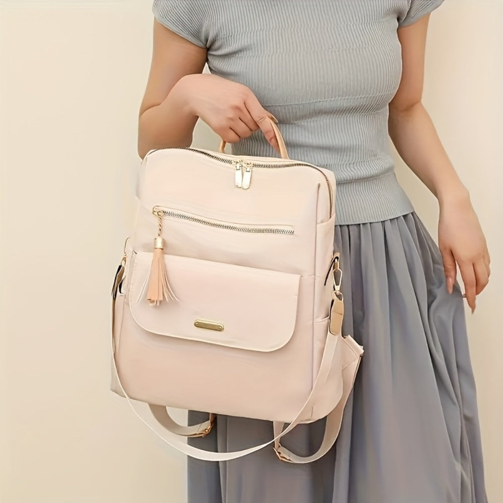 Stylish Teenager'S Anti-Theft Backpack: Handheld/Backpack Carry Options, Suitable for Casual Outings & Campus Use, Practical & Versatile - A Top Choice for Holiday Gifts, for Teenager, For Teenager