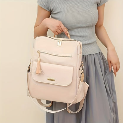 Stylish Teenager'S Anti-Theft Backpack: Handheld/Backpack Carry Options, Suitable for Casual Outings & Campus Use, Practical & Versatile - A Top Choice for Holiday Gifts, for Teenager, For Teenager
