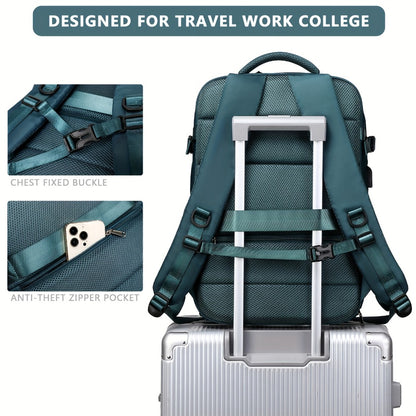 Laptop Backpack – 8 Colors, Nylon, USB Charging, for Travel & Work | Bag Vero – detail view 19