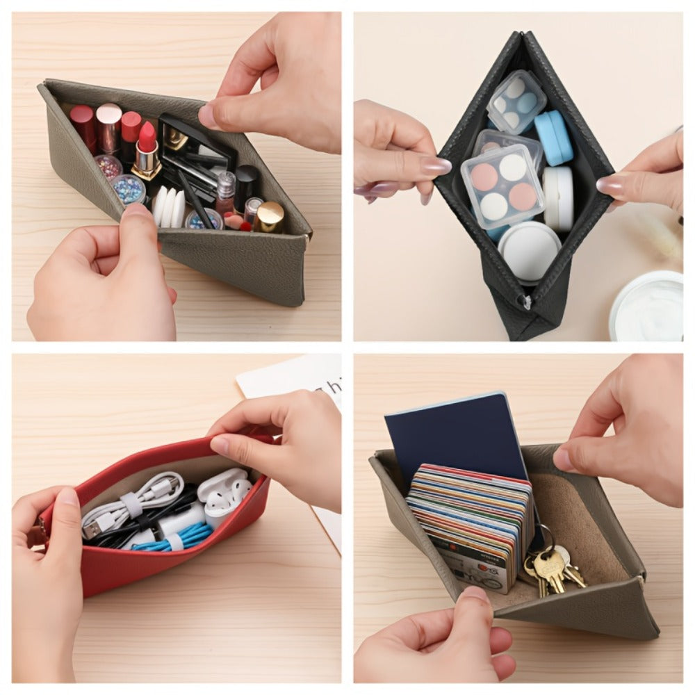 3pcs Wallet Set, Self-closing Long Wallet Passport Driver's License ID Cover Earphone Data Cable Storage Cash Storage Bag Cosmetic Bag, Simple Style Long Wallet with Self-Closing Feature, Men's Wallet, Women's Wallet., Mini Wallet for Men