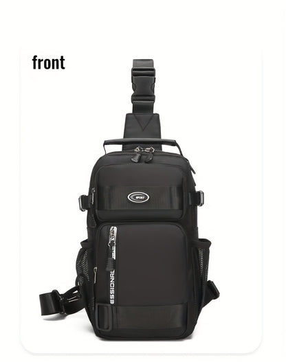 Men's Chest Bag Crossbody Sling Bag for Women Large Capacity Fashionable Travel Casual Phone Holder Gift for Boyfriend Him Perfect Gift Idea Four Types Of Carrying Methods Single Shoulder, Crossbody, Double Back, Handbag