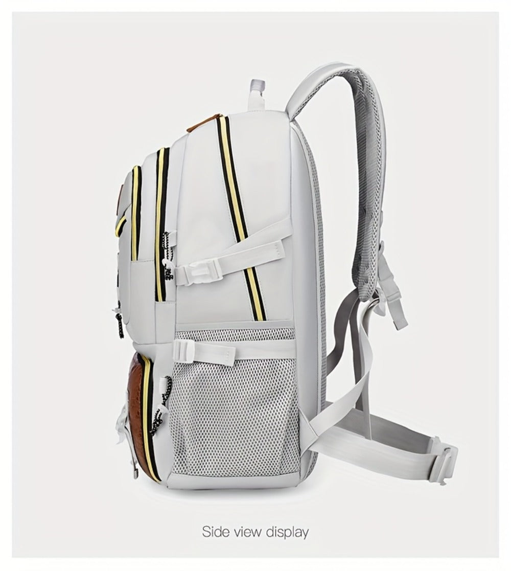 Large Capacity Backpack with Separate Shoe Compartment - Durable, Easy-to-Clean, Multiple Compartments for Business Trips, Daily Use & Outdoor Travel - Holiday Gift, Adjustable Strap, Lightweight, Laptop Compartment, Travel Gear