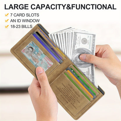 Timeless And Elegant Men'S Wallet with Outstanding Storage - an Excellent Present for a Spouse, Dad, Or Son