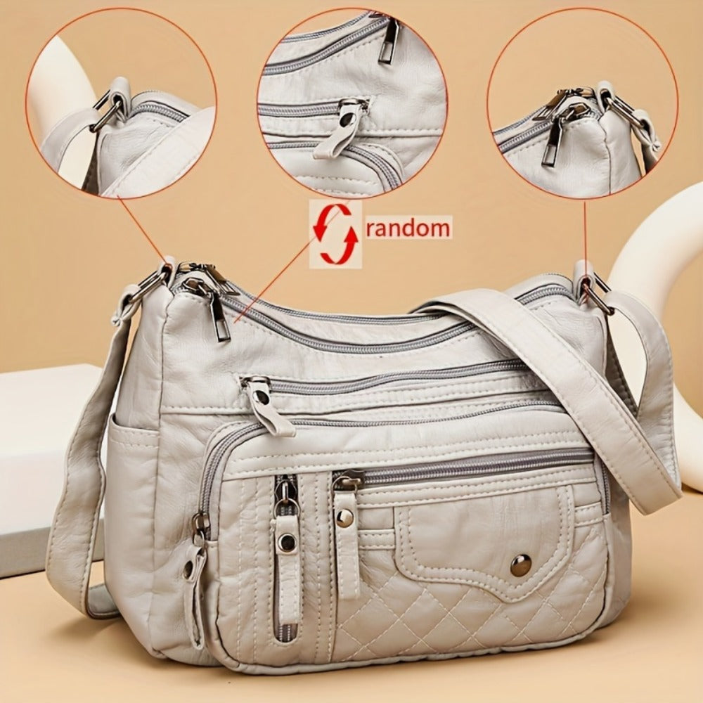Large Capacity Nylon Shoulder Bag with Adjustable Shoulder Strap And Anti-Theft Zipper Closure- Suitable for Holiday Gifts, Birthday Gifts, Valentine's Day Gifts, Perfect Holiday Gift for Family & Friends, Must-Have for The Christmas Season