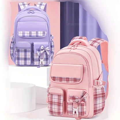 Student Backpack With 8 Separate Card Sleeves, Multi-Pocket Layered Storage, Breathable Pressure Relief Design, For Teenager