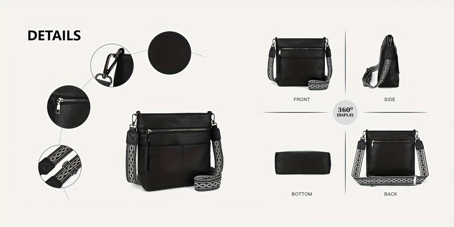 Crossbody Bag for Women – PU Leather, Large Capacity, for Travel & Work | Bag Vero – detail view 25