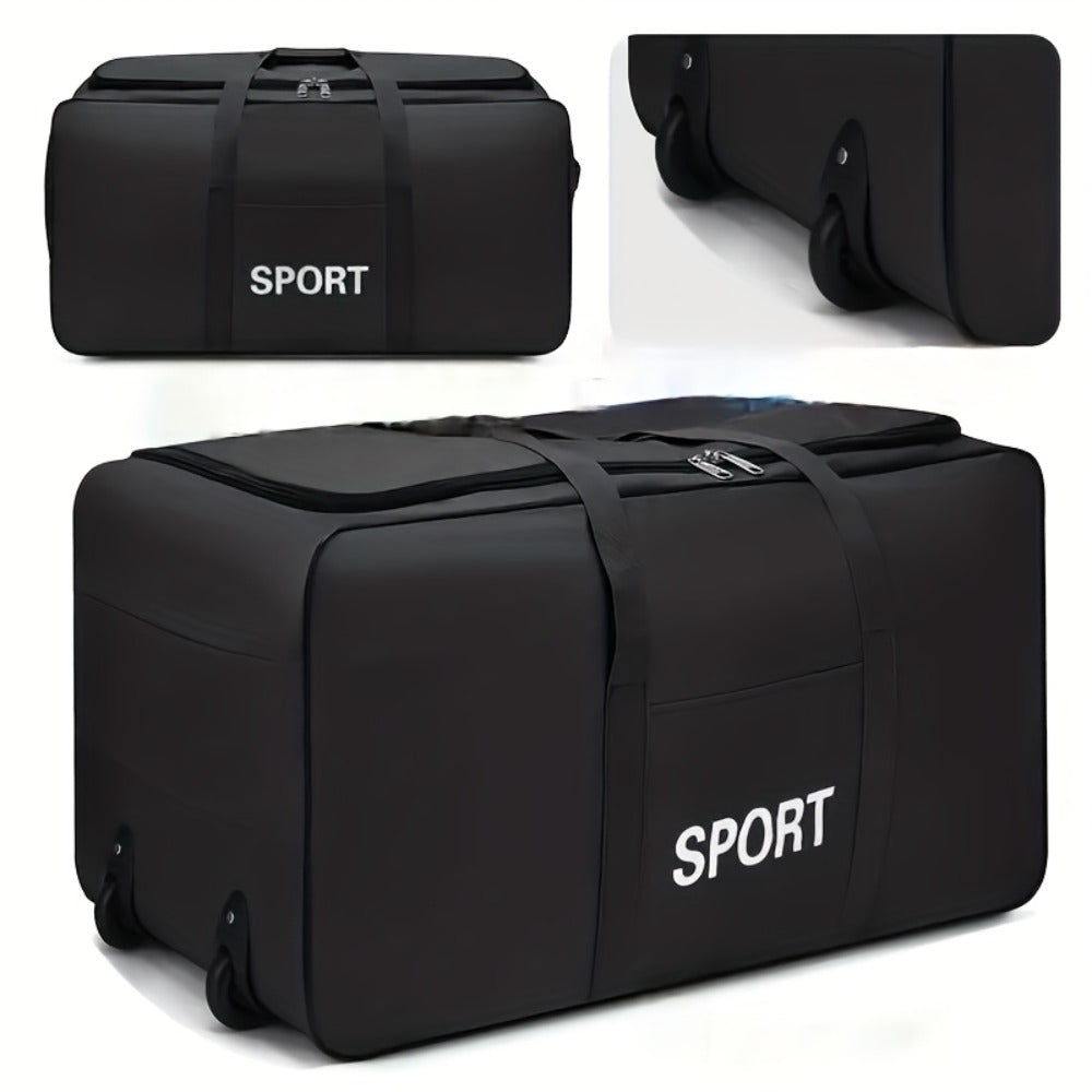 Foldable Wheeled Storage Bag, Travel Bag, Can Be Used for Travel And Studying Abroad to Pack Luggage, Luggage Bag Can Be Used for Moving Clothes And Blankets, Can Be Used for Travel And School
