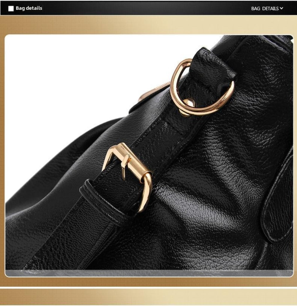 PU Stylish Spacious Women'S Tote, Soft Shoulder Bag, Crossbody Bag with Tassel Accents, Multiple Pocket Design, Ideal for Dates, Shopping, And Commuting