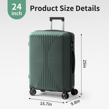 20/24/28 Inch Luggage with Smooth Spinner Wheels, Hard Shell PP Suitcase, Lightweight Travel Luggage, Carry-On, Airline Approved, Lightweight, Smooth Spinner Wheels, Hard Shell, Travel Luggage, Suitcase