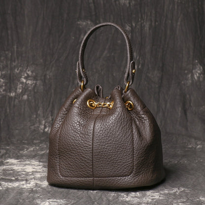 Crossbody Bag for Women – Genuine Leather, Genuine Leather Bucket Handmade Cowhide | Bag Vero – detail view 17