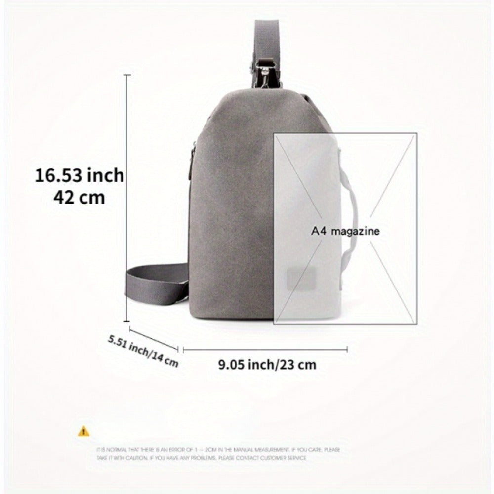Canvas Shoulder Bag Handheld Fashion Men'S Shoulder Bag Motorcycle Bag Large Capacity Quality Men'S Bag Local Shipping 48 Hours Shipping