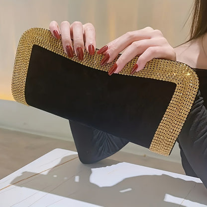 Women's Wallet – Rhinestone Clutch Kiss Lock Closure | Bag Vero – detail view 4