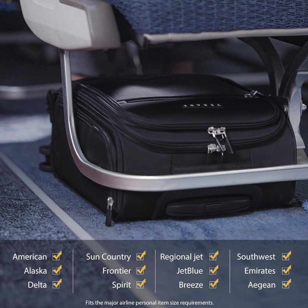 Compact Wheeled Luggage Designed to Fit Under The Seat, 14.5-Inch Spinner Suitcase, Lightweight Softside Travel Bag Suitable for Both Men And Women, Ideal for Airplane Carry-On