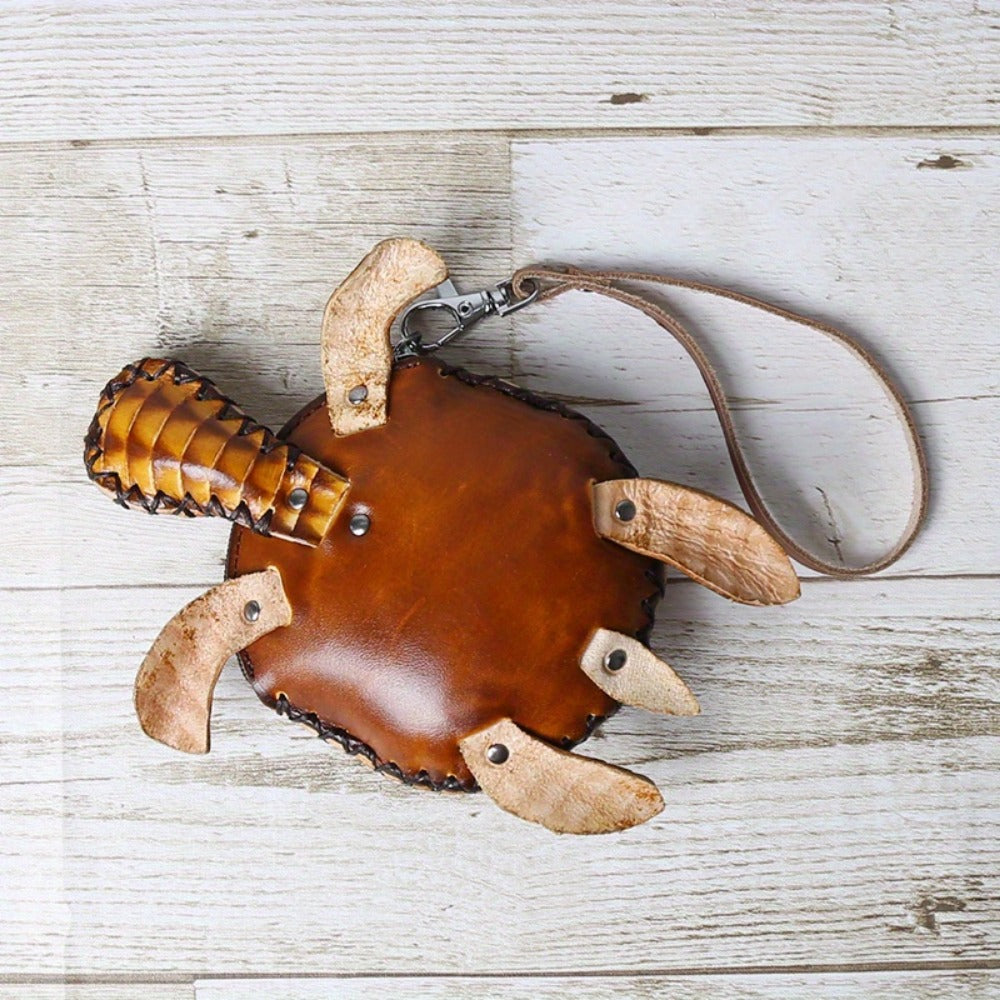 Women's Wallet – Handcrafted Retro Turtle Coin In | Bag Vero – detail view 24