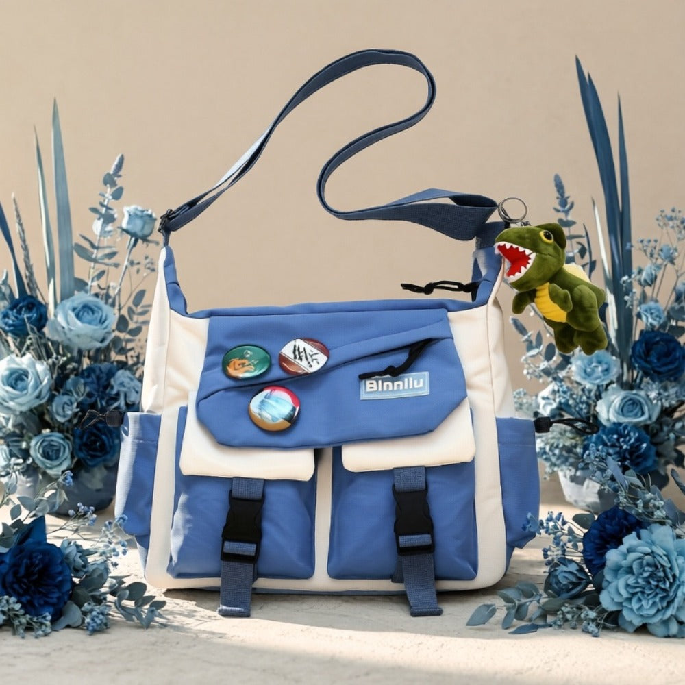 New Men'S Trendy Product Plate Bag, Large Capacity Ins Bag, Shoulder Pack