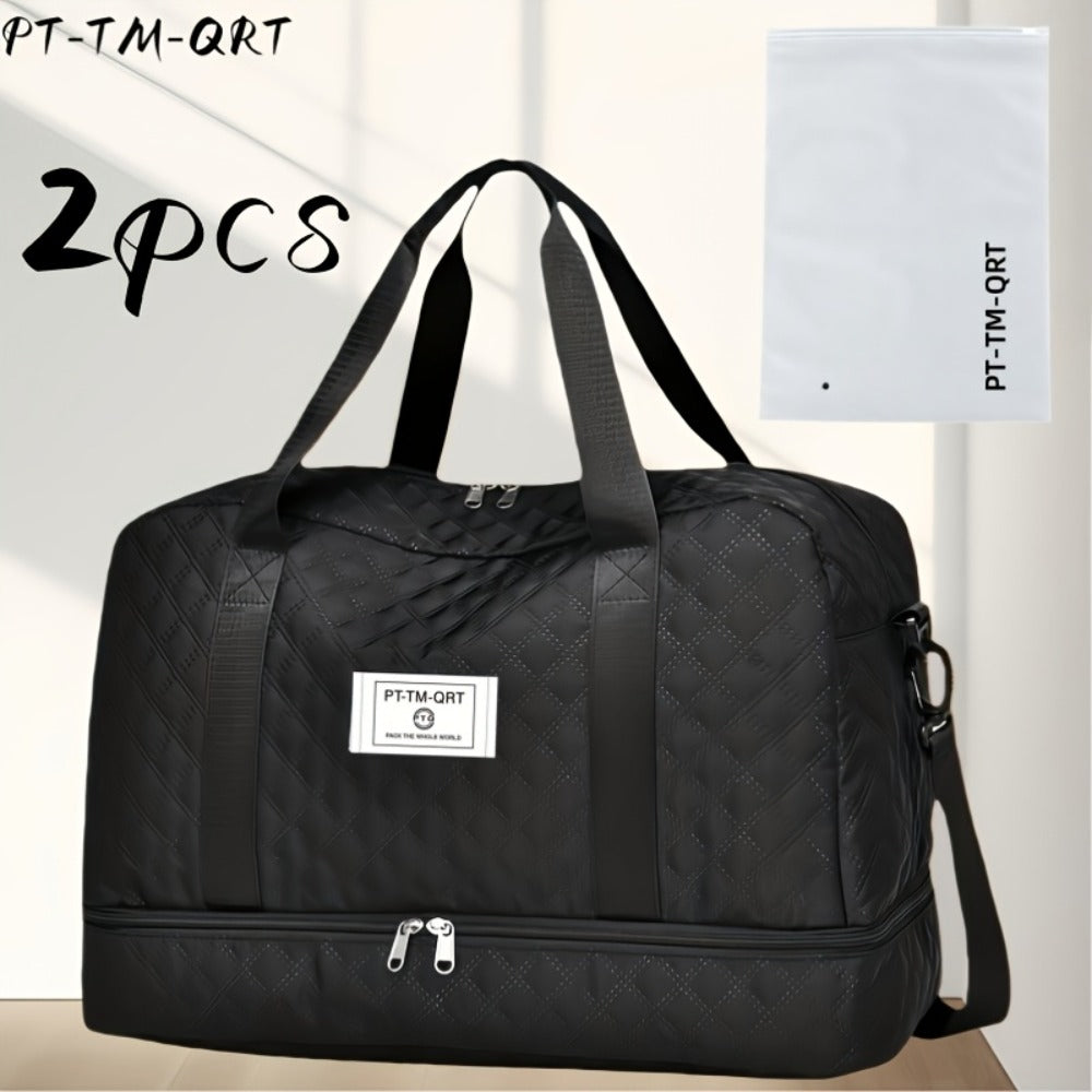 Fashionable Travel Bag, Large-Capacity Practical Handbag, Made of Durable And Wear-Resistant Fabric, Suitable for Travel And Gym, Stylish, Versatile, Lightweight, And Easy to Store