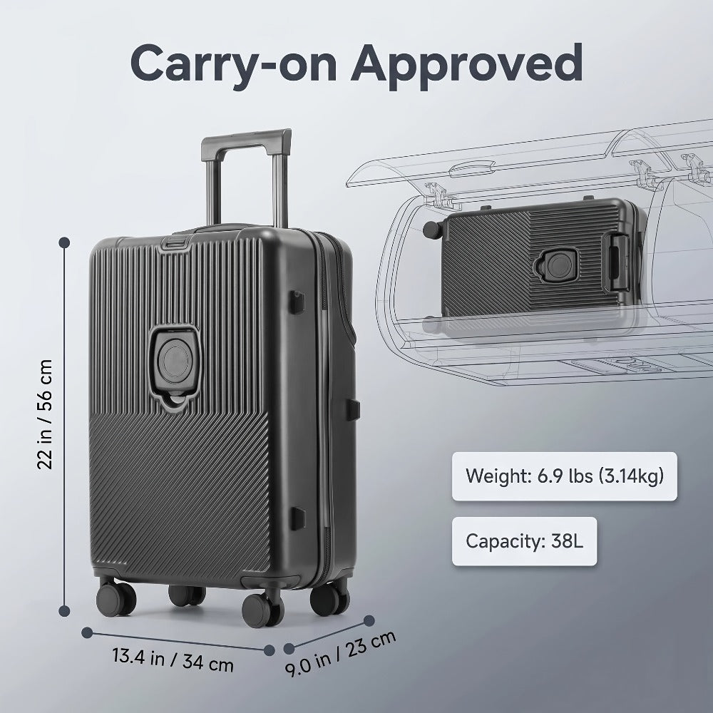 20 Inch Luggage, Big Capacity Travel Function Boarding Case, Luggage with Password Lock, Suitable for Daily Use As a Neutral Bag Big Capacity Suitcase